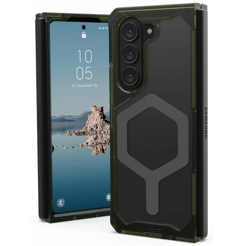 Husa Samsung Galaxy Z Fold5 UAG Plyo Pro MagSafe, Olive / Space Grey