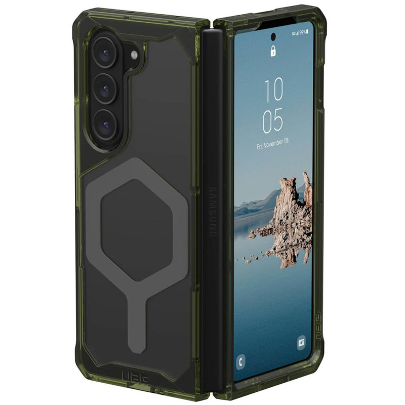 Husa Samsung Galaxy Z Fold5 UAG Plyo Pro MagSafe, Olive / Space Grey