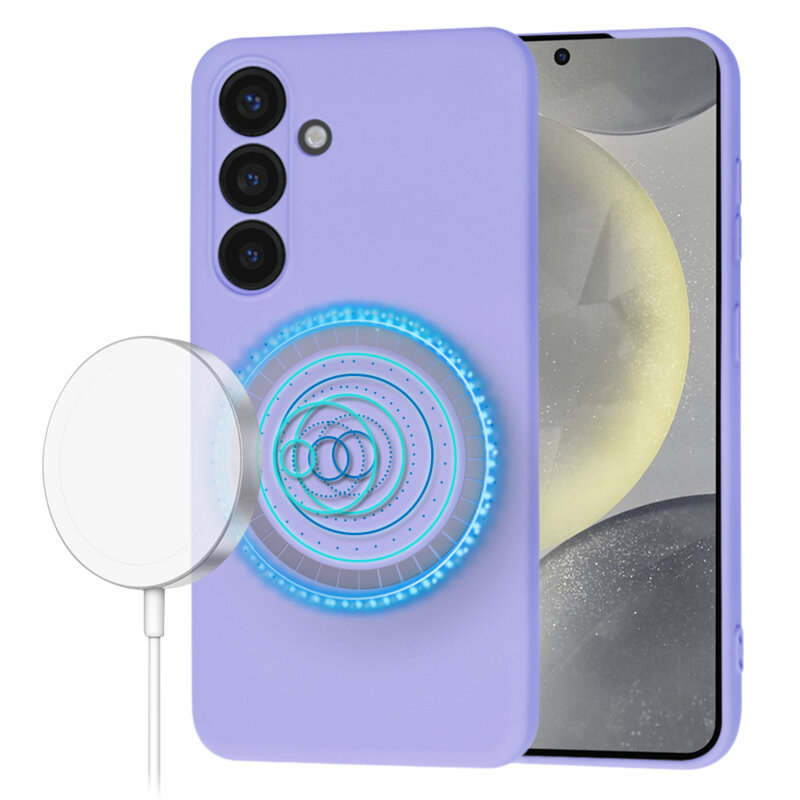Husa silicon Samsung Galaxy S24 Techsuit SoftFlex MagSafe, violet