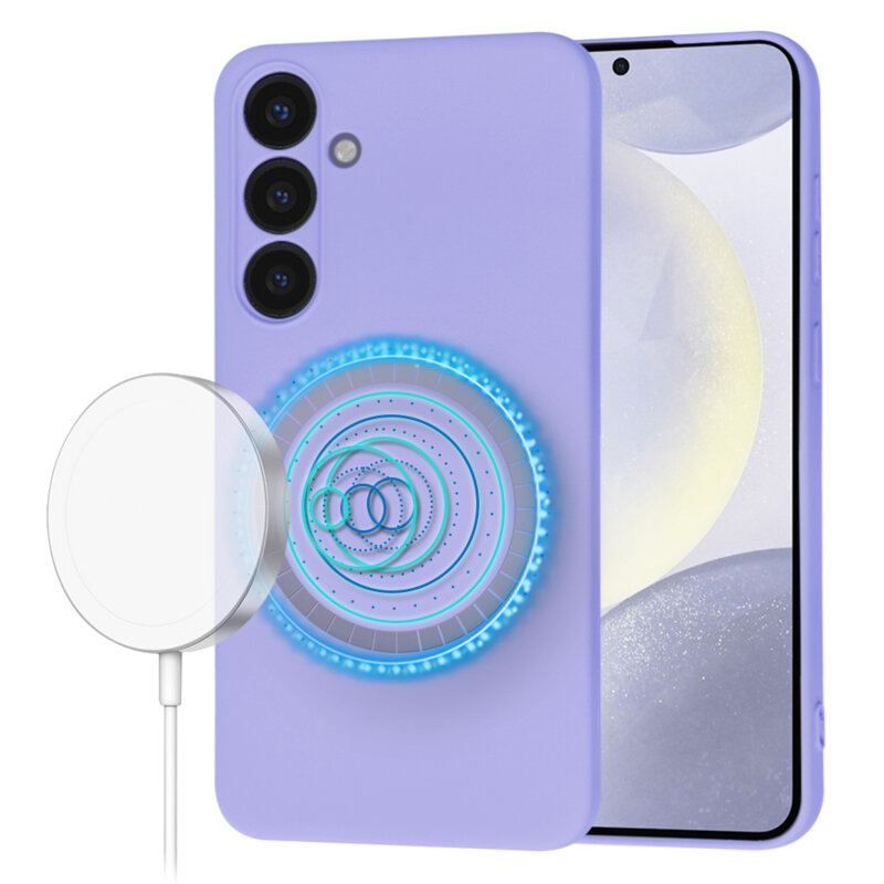 Husa silicon Samsung Galaxy S24 Plus Techsuit SoftFlex MagSafe, violet