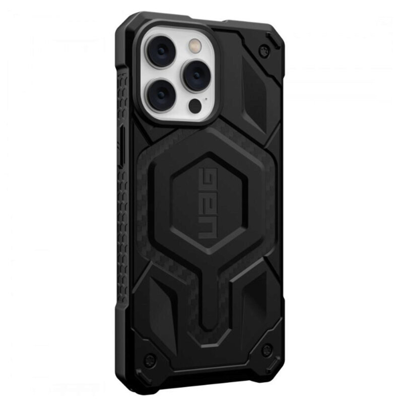 Husa iPhone 14 Pro Max UAG Monarch Pro MagSafe, Carbon Fiber