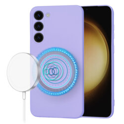 Husa silicon Samsung Galaxy S23 Plus Techsuit SoftFlex MagSafe, violet