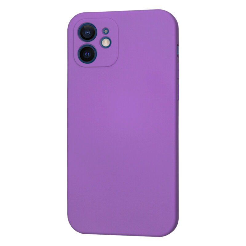 Husa silicon iPhone 12 Techsuit SoftFlex MagSafe, mov