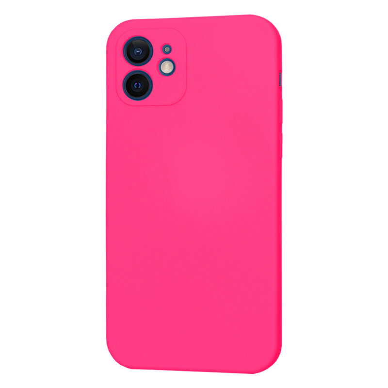 Husa silicon iPhone 12 Techsuit SoftFlex MagSafe, fucsia