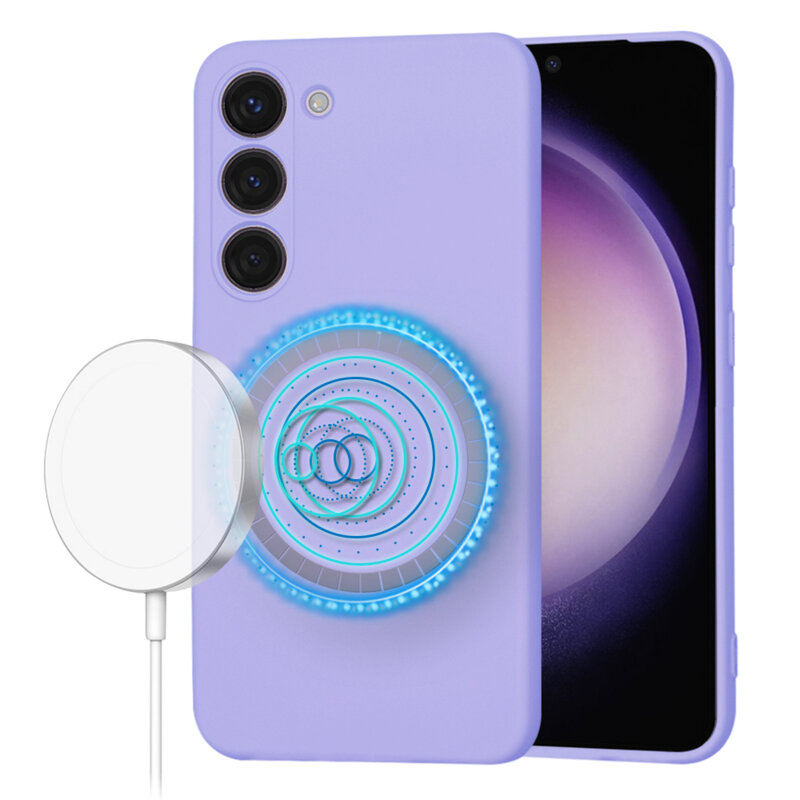 Husa silicon Samsung Galaxy S23 Techsuit SoftFlex MagSafe, violet