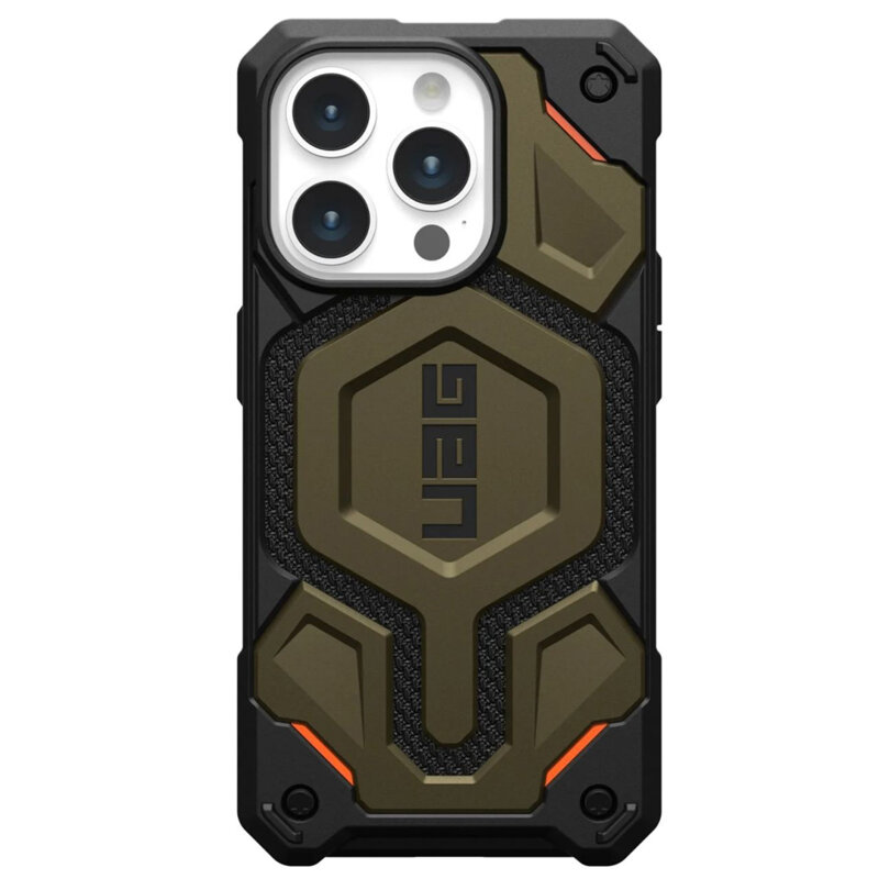 Husa iPhone 15 Pro Max UAG Monarch Pro MagSafe, Kevlar Element Green