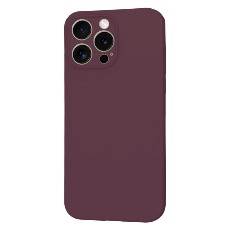 Husa silicon iPhone 15 Pro Max Techsuit SoftFlex MagSafe, bordo