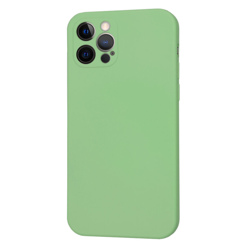 Husa silicon iPhone 12 Pro Techsuit SoftFlex MagSafe, verde deschis