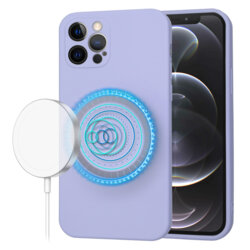 Husa silicon iPhone 12 Pro Techsuit SoftFlex MagSafe, violet