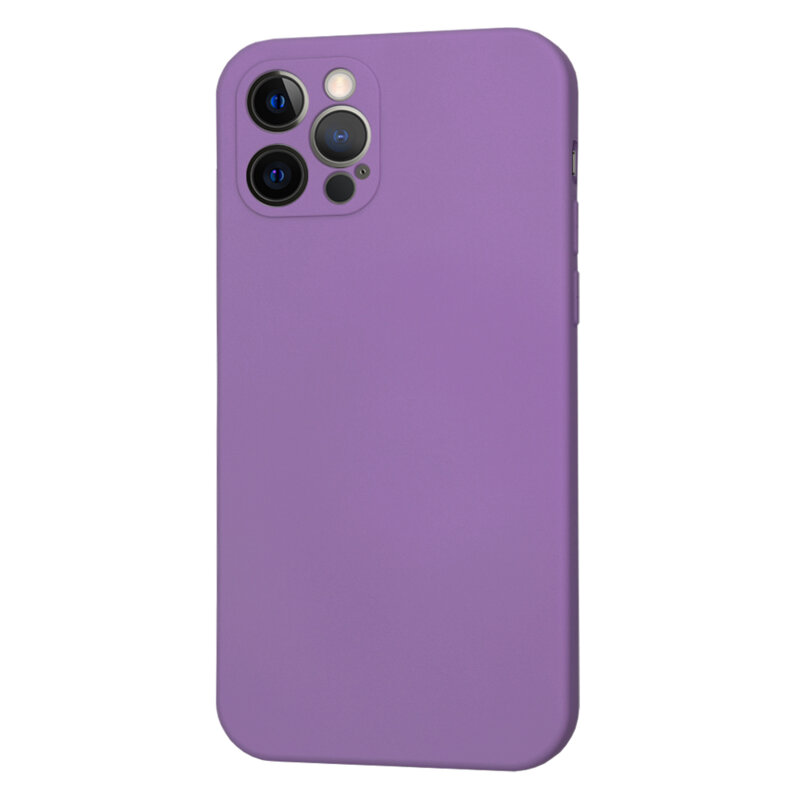 Husa silicon iPhone 12 Pro Techsuit SoftFlex MagSafe, mov