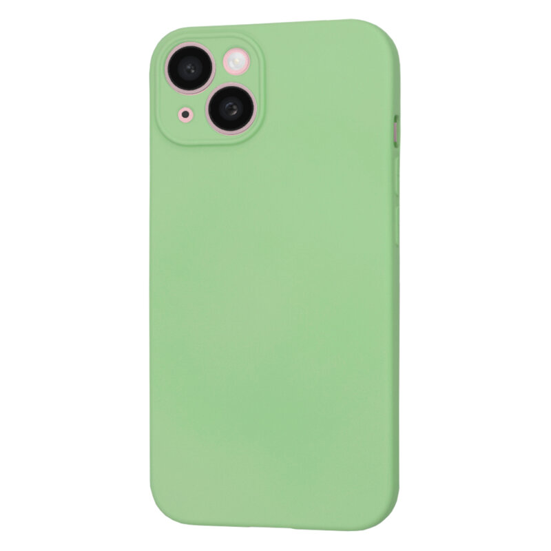 Husa silicon iPhone 15 Techsuit SoftFlex MagSafe, verde deschis