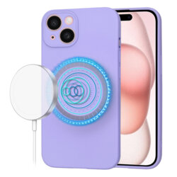 Husa silicon iPhone 15 Techsuit SoftFlex MagSafe, violet