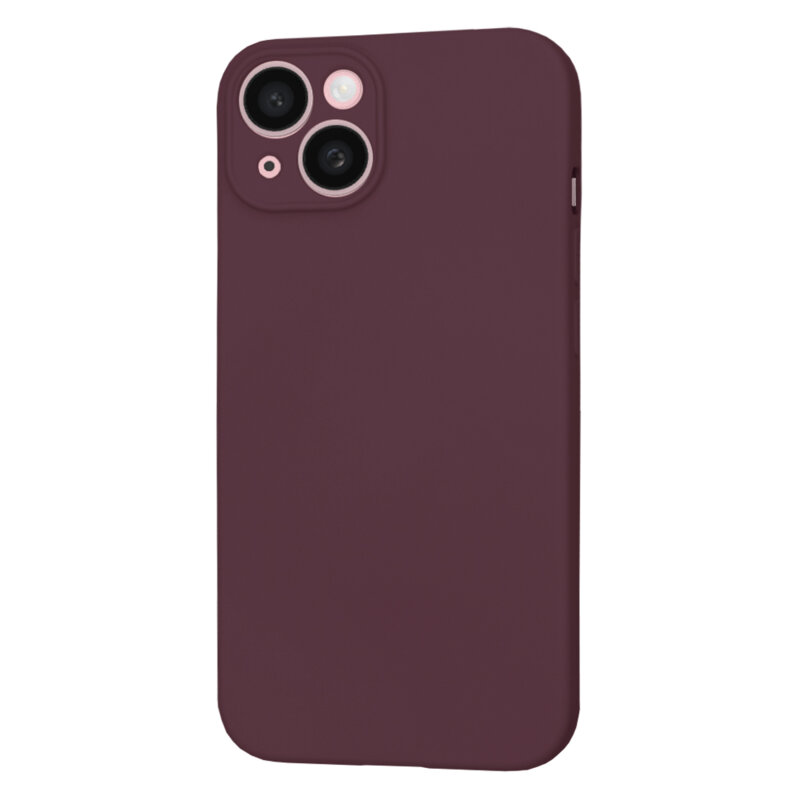 Husa silicon iPhone 15 Techsuit SoftFlex MagSafe, bordo