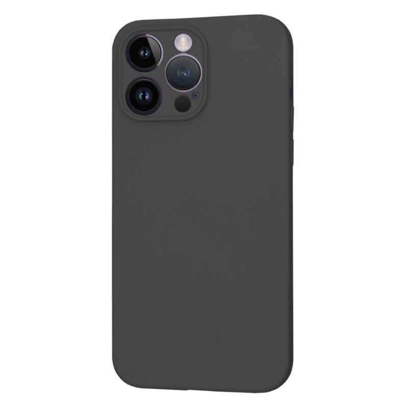 Husa silicon iPhone 14 Pro Max Techsuit SoftFlex MagSafe, negru