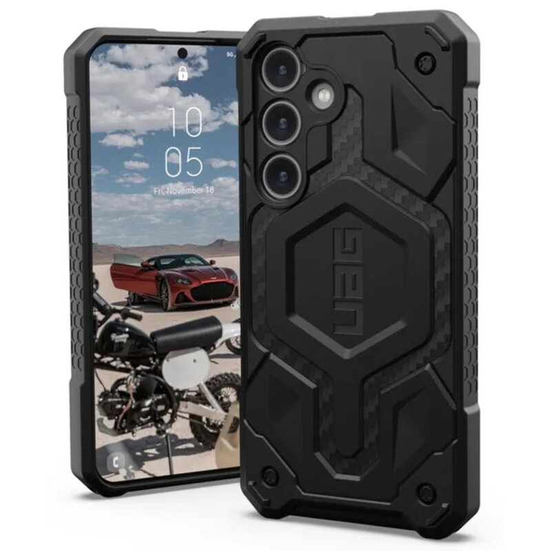 Husa Samsung Galaxy S24 UAG Monarch Pro MagSafe, Carbon Fiber