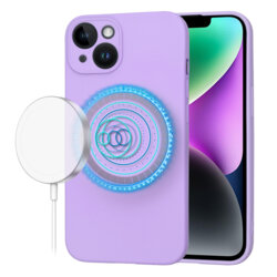 Husa silicon iPhone 14 Techsuit SoftFlex MagSafe, violet