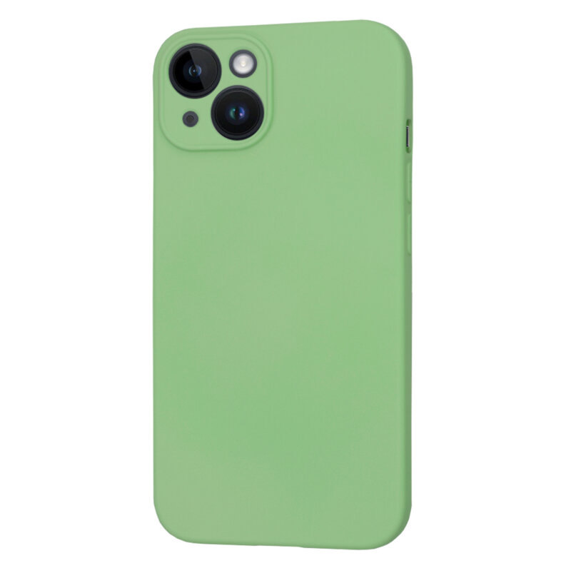 Husa silicon iPhone 14 Techsuit SoftFlex MagSafe, verde deschis