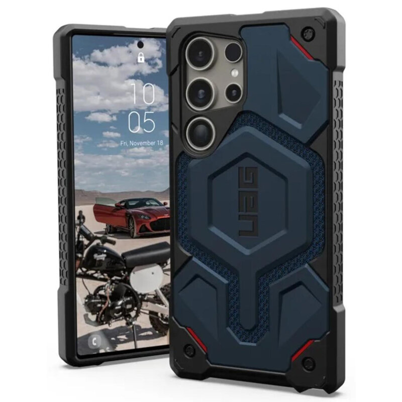 Husa Samsung Galaxy S24 Ultra UAG Monarch Pro MagSafe, Kevlar Mallard
