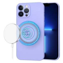 Husa silicon iPhone 13 Pro Max Techsuit SoftFlex MagSafe, violet
