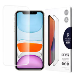 Folie sticla iPhone 11 Dux Ducis Tempered Glass, alb