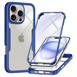 Husa 360° iPhone 16 Pro Techsuit ColorVerse, albastru