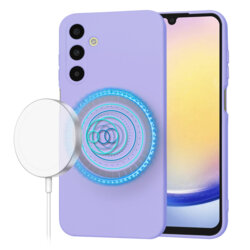 Husa silicon Samsung Galaxy A25 5G Techsuit SoftFlex MagSafe, violet