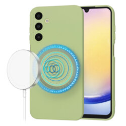 Husa silicon Samsung Galaxy A25 5G Techsuit SoftFlex MagSafe, verde