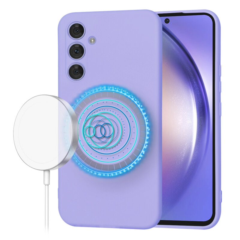 Husa silicon Samsung Galaxy A54 Techsuit SoftFlex MagSafe, violet