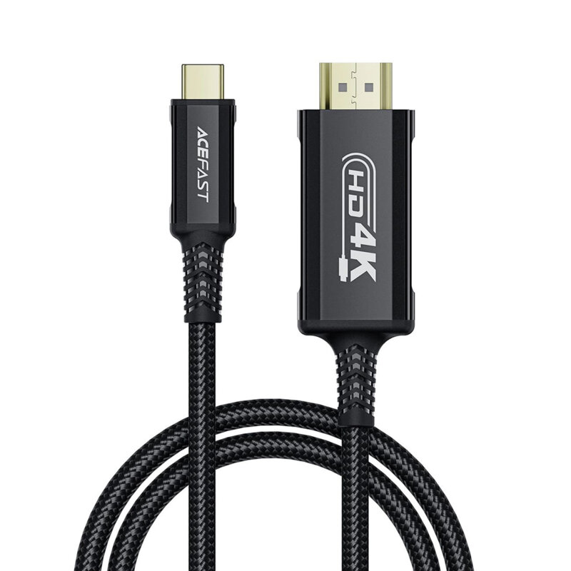 Cablu video Type-C la HDMI, 4k@60Hz, Acefast C1-10, 1.8m, negru