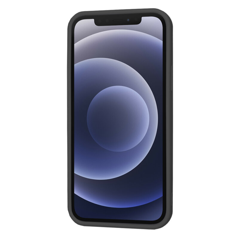 Husa silicon iPhone 12 Techsuit SoftFlex, negru