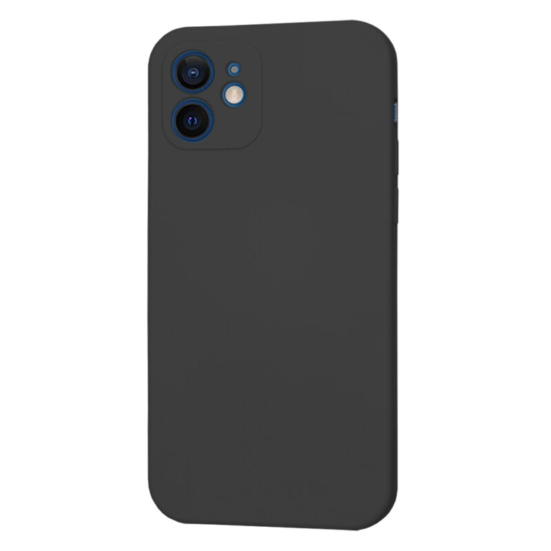 Husa silicon iPhone 12 Techsuit SoftFlex, negru