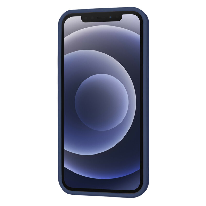 Husa silicon iPhone 12 Techsuit SoftFlex, bleumarin