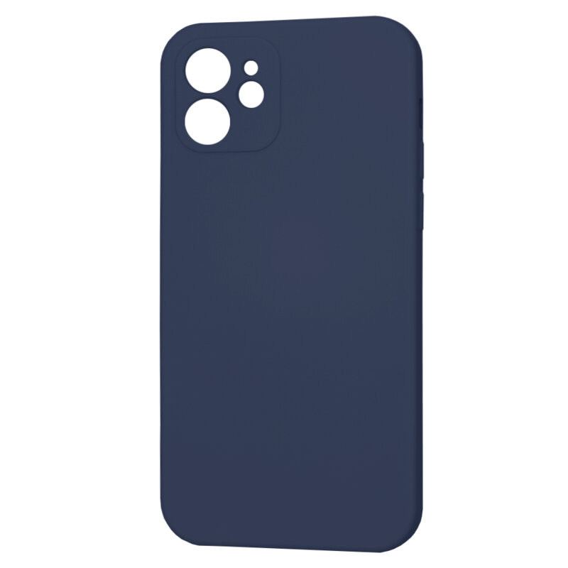 Husa silicon iPhone 12 Techsuit SoftFlex, bleumarin