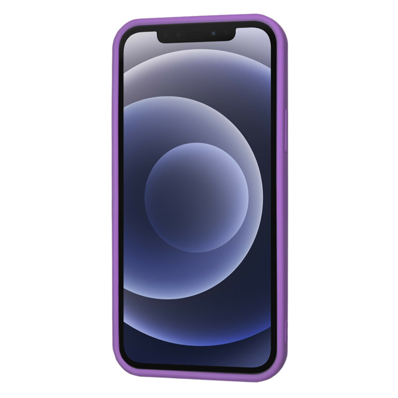 Husa silicon iPhone 12 Techsuit SoftFlex, mov