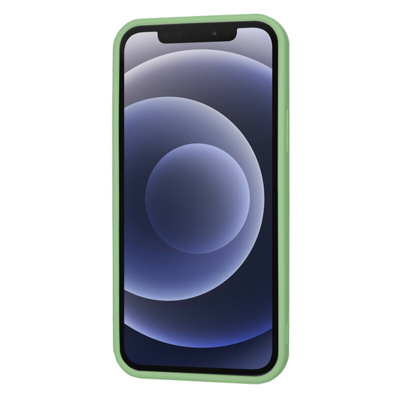 Husa silicon iPhone 12 Techsuit SoftFlex, verde deschis