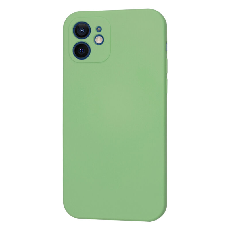 Husa silicon iPhone 12 Techsuit SoftFlex, verde deschis