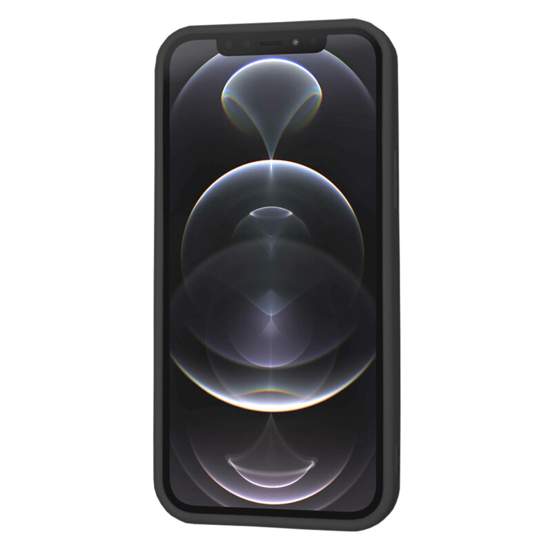 Husa silicon iPhone 12 Pro Techsuit SoftFlex, negru