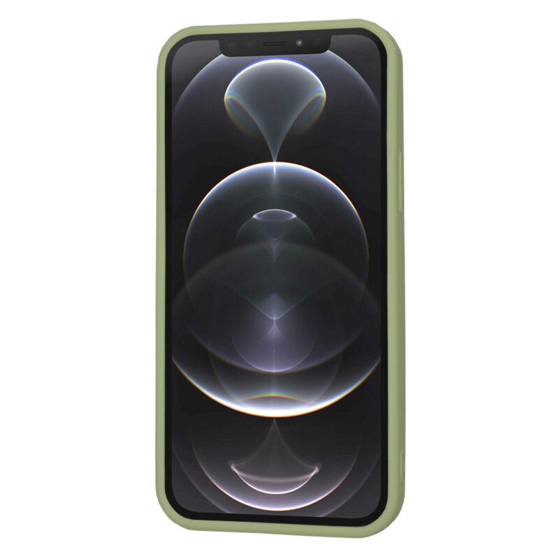 Husa silicon iPhone 12 Pro Techsuit SoftFlex, verde