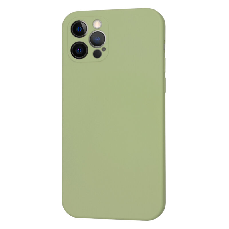 Husa silicon iPhone 12 Pro Techsuit SoftFlex, verde