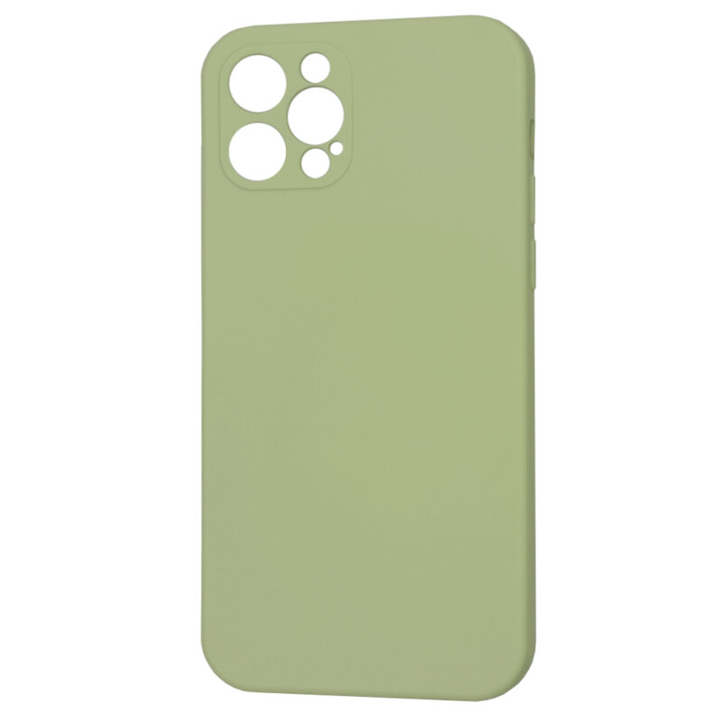 Husa silicon iPhone 12 Pro Techsuit SoftFlex, verde