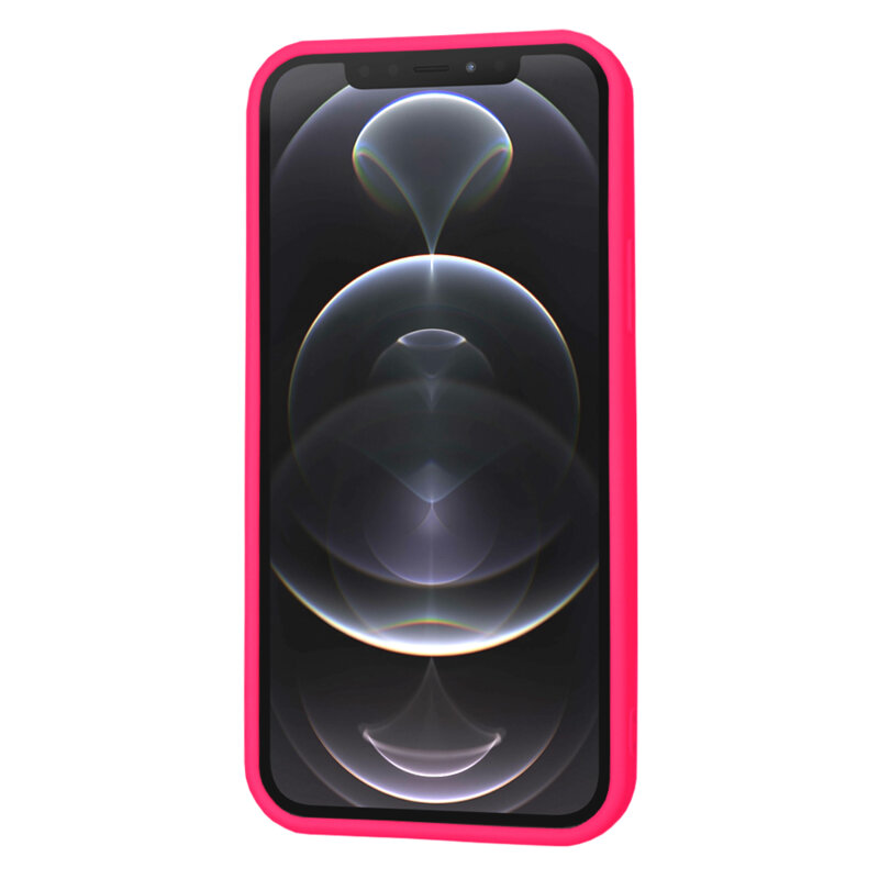 Husa silicon iPhone 12 Pro Techsuit SoftFlex, fucsia