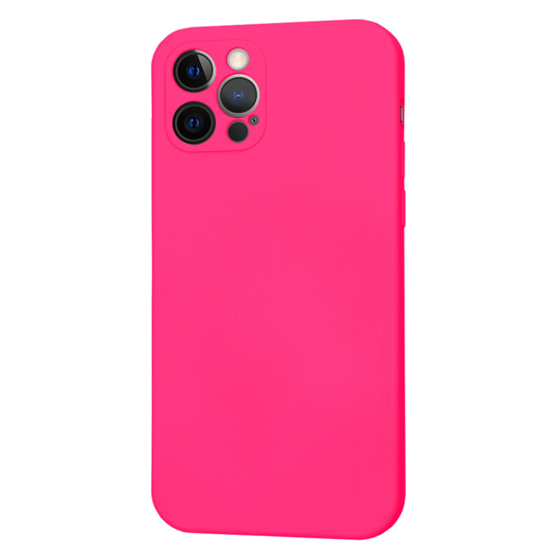 Husa silicon iPhone 12 Pro Techsuit SoftFlex, fucsia