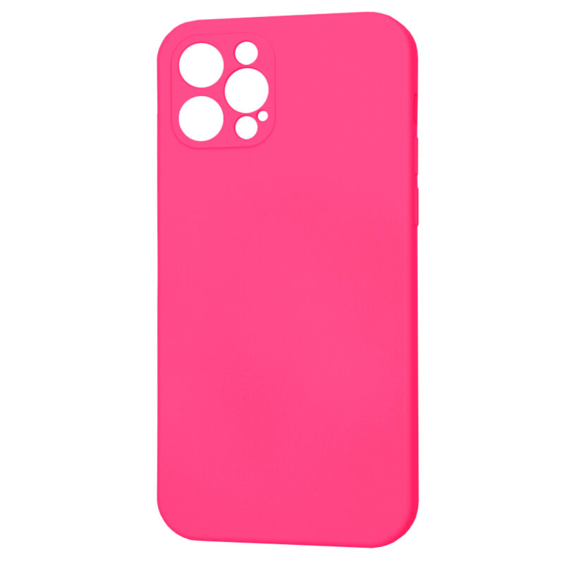 Husa silicon iPhone 12 Pro Techsuit SoftFlex, fucsia