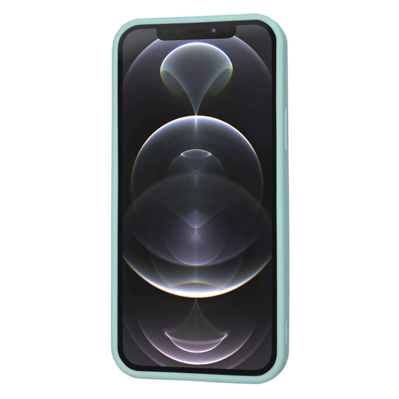 Husa silicon iPhone 12 Pro Techsuit SoftFlex, turcoaz