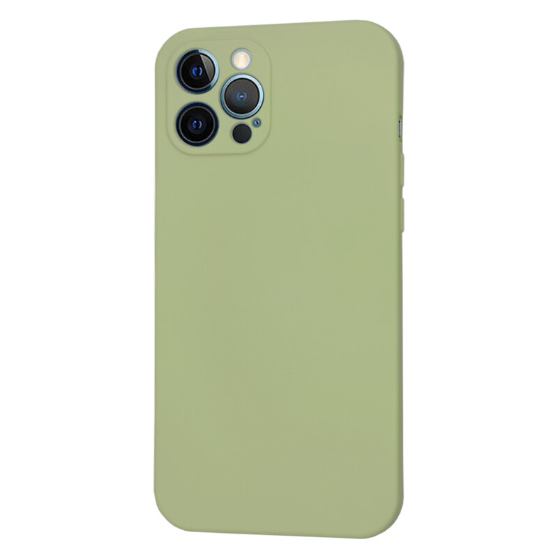 Husa silicon iPhone 12 Pro Max Techsuit SoftFlex, verde