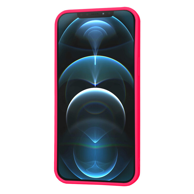 Husa silicon iPhone 12 Pro Max Techsuit SoftFlex, fucsia