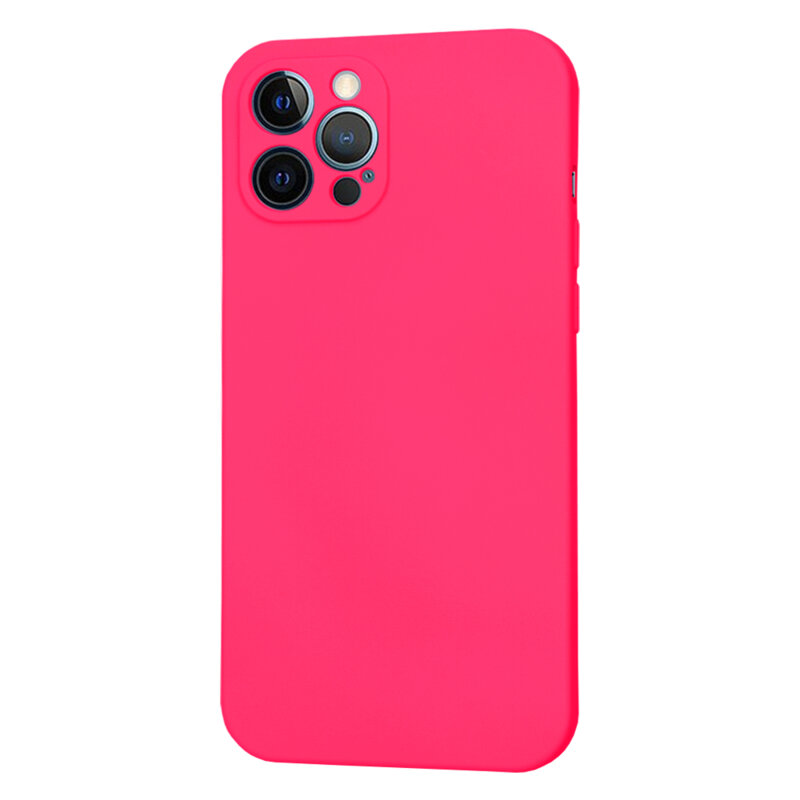 Husa silicon iPhone 12 Pro Max Techsuit SoftFlex, fucsia