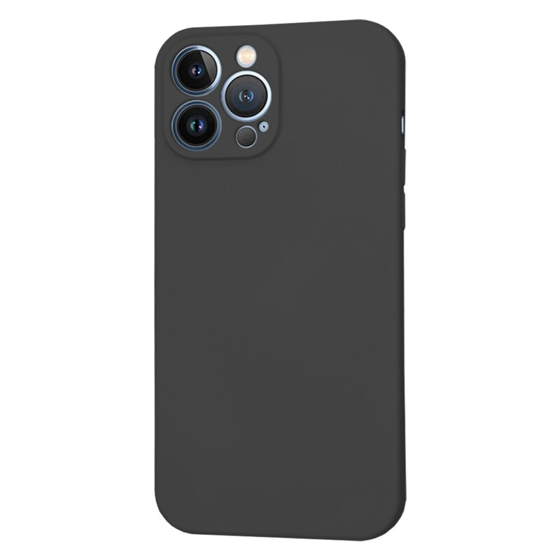 Husa silicon iPhone 13 Pro Max Techsuit SoftFlex, negru