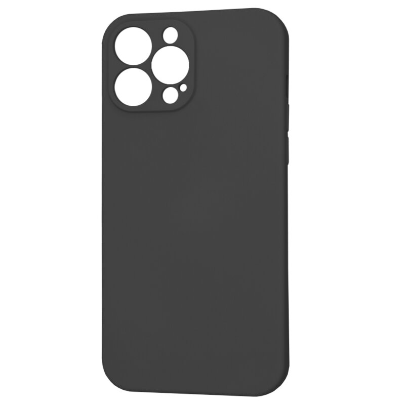 Husa silicon iPhone 13 Pro Max Techsuit SoftFlex, negru
