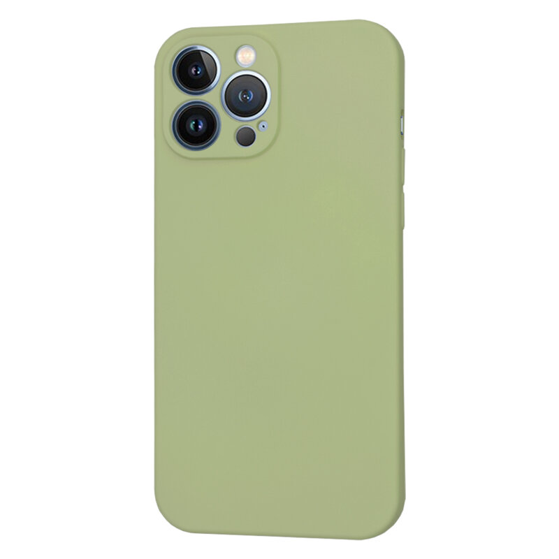 Husa silicon iPhone 13 Pro Max Techsuit SoftFlex, verde